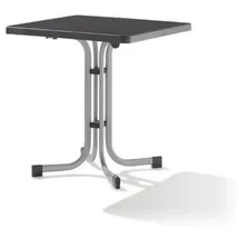 Sieger Boulevard-Klapptisch mit mecalit-Pro-Platte 70 x 70 x 72 cm graphit/schieferdekor anthrazit