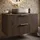 Badplaats Waschbeckenunterschrank Rimini 2 Schubladen 80 x 46 x 46 cm Walnuss Braun