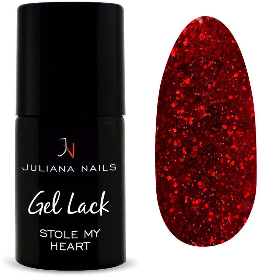 Juliana Nails Gel Lack Glitter/Shimmer Stole My Heart, Flasche 6 ml