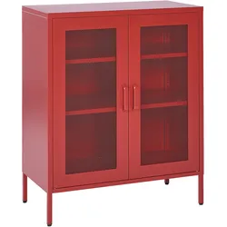 Schrank WAKATIPU Metall Rot