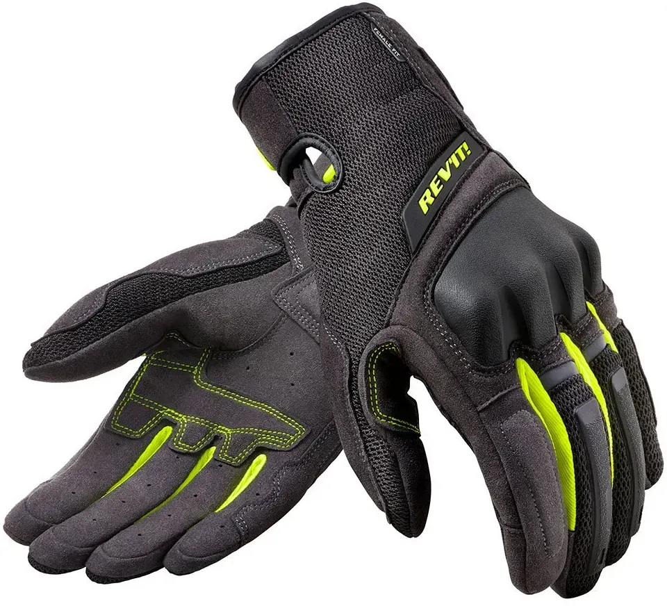 Revit Volcano Damenhandschuhe - Black / Fluo Yellow - L