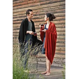 Cocoon Merino Wool-silk Travel Decke - Black - 180 x 140 cm