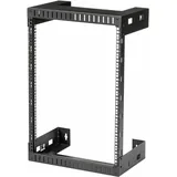 Startech StarTech.com 2-Pfosten 15HE Heavy-Duty Wandmontage Netzwerk-Rack, 19" Open Frame Server Rack, 12" Tief, Wandmontage Daten-Rack für IT / AV / Patch Panel / Computer Geräte (RK15WALLO)