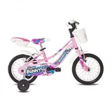 Kinderfahrrad Super Bunny 14 Rosa mit Stahlrahmen und V-Brake Myland