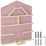 Tectake tectake® Wandregal für bis zu 50 Tonies, abgerundete Ecken, 50 x 15,5 x 60 cm, unsichtbare Aufhängung