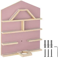 Tectake tectake® Wandregal für bis zu 50 Tonies, abgerundete Ecken, 50 x 15,5 x 60 cm, unsichtbare Aufhängung
