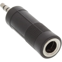InLine Adapter 3,5mm-Klinken-Stecker / 6,3mm-Klinken-Buchse stereo (99303)