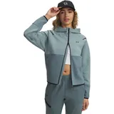 Under Armour Fleece Kapuzenjacke Hoodie Serpentine/Jasper Blue/Black S