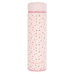 Kikkaboo Isolierflasche Savanna 500 ml, Thermoskanne, Auslaufsicher, Teesieb pink