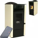 Apex Digital Pelletofen 9,5kW Pelletkamin Pelletheizung Kaminofen A+ Holzofen Glastür 56301