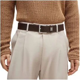 Boss Herrengürtel Leder Dunkelbraun 105