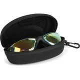 BEZZEE PRO Schwimmbrille - UV-Schutz & Antibeschlag Taucherbrille Erwachsene mit Etui - Kein Auslaufen & Verstellbare Silikon Riemen - Schwimmbrille - Schwarz/Bunt