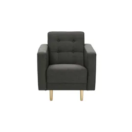 Max Winzer Sessel Jasmin Flachgewebe 75 x 81 x 83 cm Schwarz