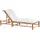 Beliani Ligure Gartenliege 199 x 74 x 72 cm Hellbraun