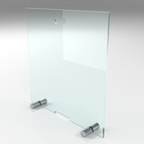 BIJON Kaminschutzgitter aus Spezial-Sicherheitsglas, Hitzeschutz Funkenschuztgitter, Ofenschutzgitter aus echtem ESG-Glas, Kamin Ofen Glas Funkenschutz FIREclassic 70 x 70 cm