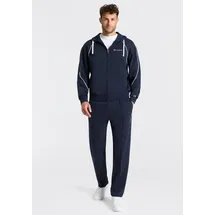 Champion Jogginganzug CHAMPION "Terry Hooded Full Zip Sweatshirt", Herren, Gr. XXL, nny, nny, nny, wht, Obermaterial: 55% Baumwolle, 45% Polyester, Sportanzüge Jogginganzug, mit Kapuze, mit durchgehendem Reißverschluss, sportlicher Stil