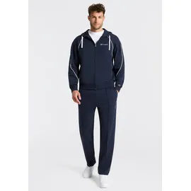 Champion Jogginganzug CHAMPION "Terry Hooded Full Zip Sweatshirt", Herren, Gr. XXL, nny, nny, nny, wht, Obermaterial: 55% Baumwolle, 45% Polyester, Sportanzüge Jogginganzug, mit Kapuze, mit durchgehendem Reißverschluss, sportlicher Stil