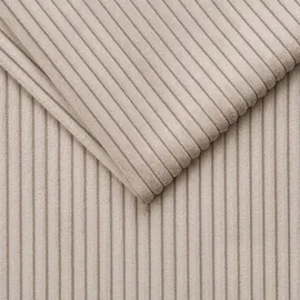 trends by hg Couch Cord 3-Sitzer Beige