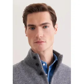 Seidensticker SEIDENSTICKER, Strickjacke Smart Knit grau XXL