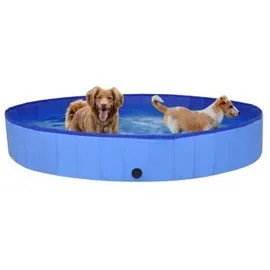 vidaXL Hundepool Faltbar Blau 200x30 cm