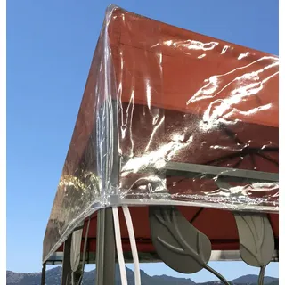 Quick Star Pavillon Schutzhaube 3x3m Wasserdicht Transparent