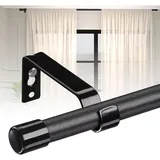 Ausziehbare Gardinenstange, 71–140 Cm Gardinenstange, Gardinenschienen-set Mit Verstellbaren Halterungen, Hochleistungsstahl   Stahl-gardinenstange Für Badezimmer, Schlafzimmer, Küche