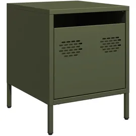 vidaXL Nachtschrank 2 Stk. 35 x 39 x 43,5 cm Olivgrün