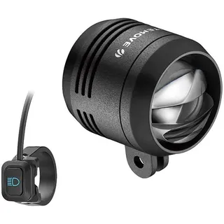 Litemove AC-210 E-Bike Scheinwerfer StVZO Fernlicht, Lenkerhalterung Schwarz Modell 2025