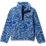 Columbia Helvetia II Printed Half Snap Fleece Mountain Blue Topoglitch/L Navy L