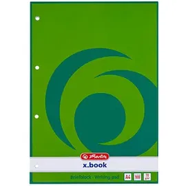 Herlitz Briefblock x.book A4 weiß/blanko
