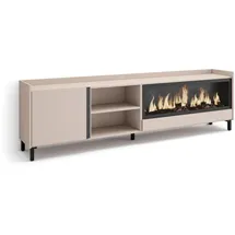 SKRAUT HOME Lowboard 212x61 cm Beige Holzwerkstoff