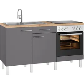 OPTIFIT Küchenzeile Lilly 160 cm schwarz