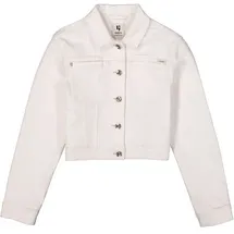 GARCIA Mädchen Jeansjacke Denim Jacket weiß, Größe:152/158, Farbe:White - 152-158