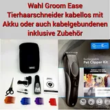 WAHL Groom Ease Schermaschine Tierhaarschneider für Hunde mit Akku viel Zubehör