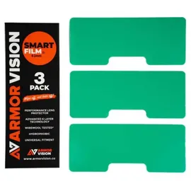 armor vision Smartfilm Hydrophobe Klebefolie Motocross Brille 62Mm 3Er Pack