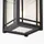 Quoizel Cedar Point 1-flg. E27 Ø19,7 cm rund / Schwarz / Aluminium, Glas klar