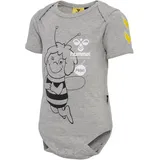 hummel hmlMAYA kurzarm Baby-Body grey melange 80