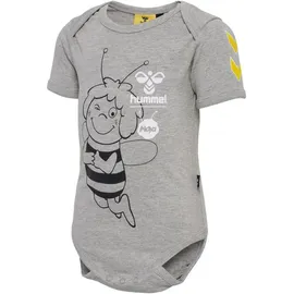 hummel hmlMAYA kurzarm Baby-Body grey melange 80