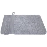 Waschhandschuh 16 x 21 cm silber