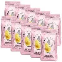 Gorilla Kaffee Joerges Espresso Entkoffeiniert 10x1kg Bohnen Kaffeebohnen, 10 x 1000 g, ausgewogene Mischung sorgt für ein rundes und angenehmes Aroma
