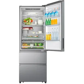 Hisense RT641N4AIE Side-by-Side (494 l, 2000 mm hoch, Silber)