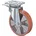 BS Rollen BS Rollen Möbelrollen mit Totalfeststeller Rad-Ø 125 mm Tragfähigkeit 450 kg mit Anschraubplatte Kugellager G