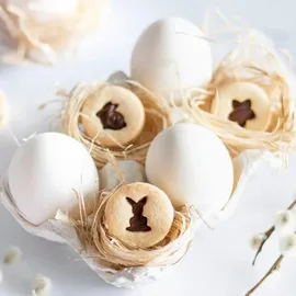 Städter Hase sitzend in Ring mini