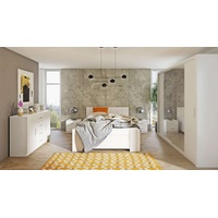 Stylefy Schlafzimmer-Set Mela, (Komplettset, Set (5-St), Design weiß 220 cm