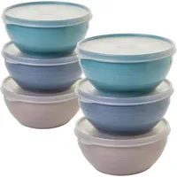 Centi 6er Set Vorratsdosen 2,5 L – groß, bunt,