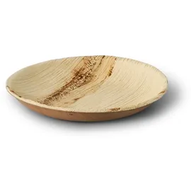 Greenbox BIOZOYG Palmware Hochwertiges Palmblattgeschirr I 200 Stück Palmblatt Teller rund Ø 15 cm I Bio Einweggeschirr biologisch abbaubar Partygeschirr Einmalgeschirr Wegwerfgeschirr