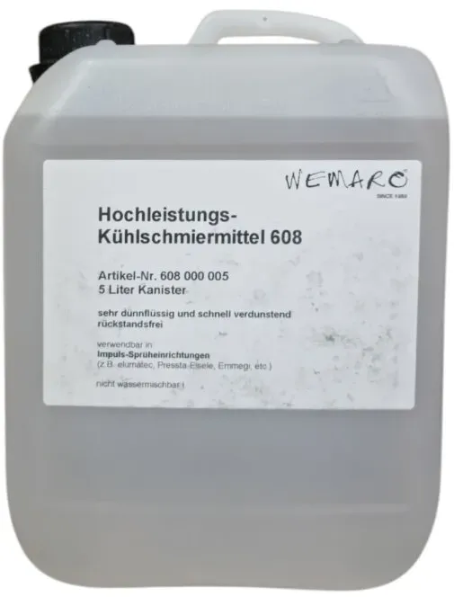 Wemaro Hochleistungs-Kühlschmiermittel 608, 5 ltr. Kanister