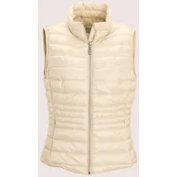 Madeleine Kurzweste MADELEINE "Steppweste Verkürzte Steppweste für Damen", Damen, Gr. 46, weiß (perlweiß), Obermaterial: 100% Polyamid PA., Modern, Westen, Steppweste