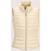 Madeleine Kurzweste MADELEINE "Steppweste Verkürzte Steppweste für Damen", Damen, Gr. 46, weiß (perlweiß), Obermaterial: 100% Polyamid PA., Modern, Westen, Steppweste