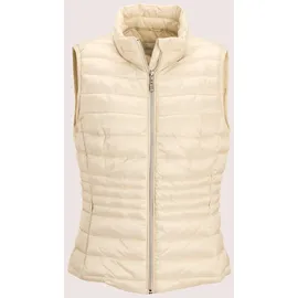 Madeleine Kurzweste MADELEINE "Steppweste Verkürzte Steppweste für Damen", Damen, Gr. 46, weiß (perlweiß), Obermaterial: 100% Polyamid PA., Modern, Westen, Steppweste